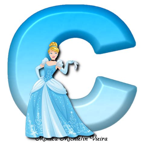 Monica Michielin Alfabetos Alfabeto Cinderela Princesa Disney Png