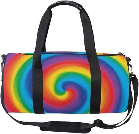 Tie Dye Rainbow Duffle Bag Sports Travel Luggage Gym