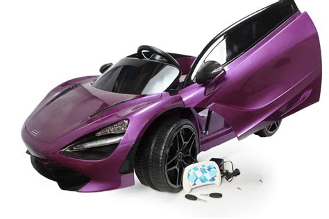 12v Licensed Mclaren 720s Ride On Car Purple Kids Electric Cars