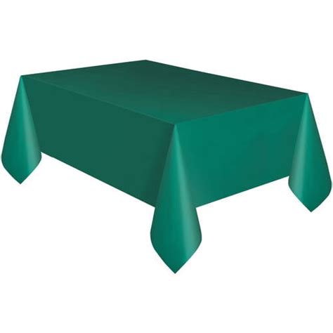 Forest Green Plastic Party Tablecloth 108 X 54in