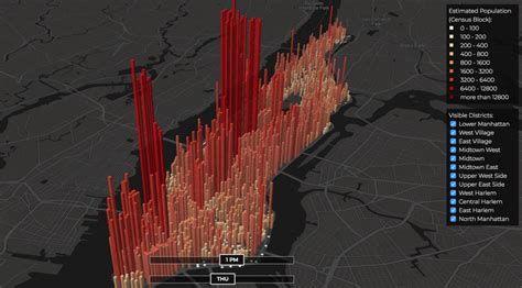 See Manhattans Population Pulse Over 24 Hours 6sqft