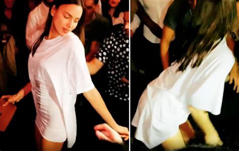 Irina Shayk Twerks Surrounded By Men On Burberry After Party Demotix