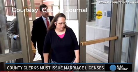 Kentucky Office Of County Clerk Kim Davis Defies Court Turns Away Two Gay Couples Seeking