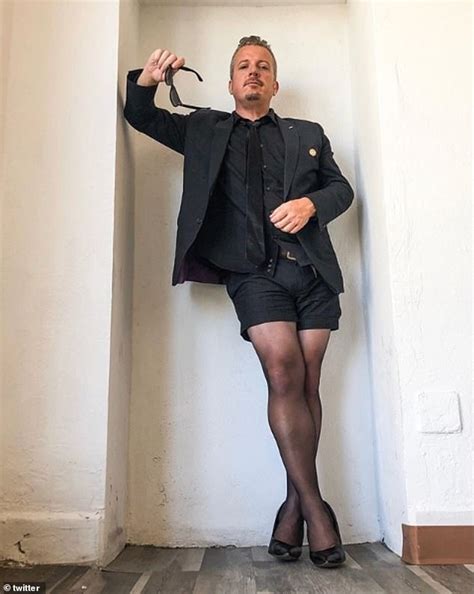 cross dressing man hits back at trolls who posted a video of him wearing pantyhose and heels