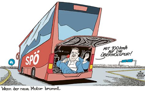 Oliver Schopf politische Karikatur Der neue SPÖ Chef Andreas Babler