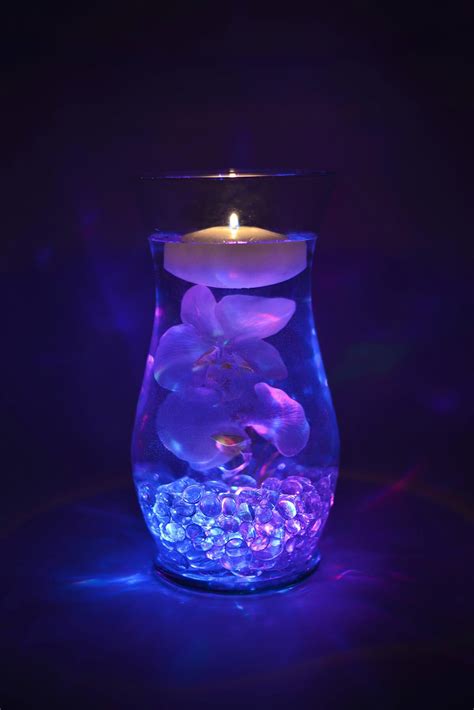 Candles Submersible Led Lights Lighted Centerpieces Floating Candle Centerpieces