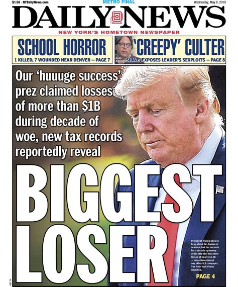 ny daily news front page but of course just say it democratic underground