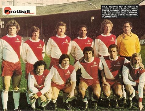 AS Monaco 1974/75. | As monaco, Monaco, Retro football