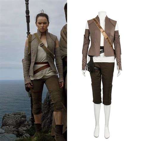 Costumebuy Cosplay Star Wars 8 The Last Jedi Rey Costume For Adult