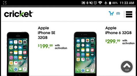 Cricket Wireless Apple Iphone 6 299 Iphone Se 199 Price Drop And