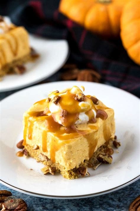 Just pour the pumpkin pie filling into an unbaked chilled or frozen pie crust, and bake it in the oven. No Bake Pumpkin Cheesecake | Recipe | Pumpkin cheesecake ...