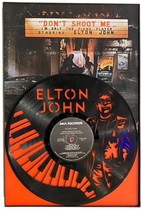 Elton John Piano Astro Vinyl Art