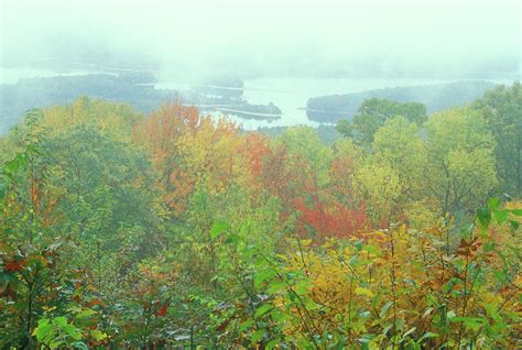 Quabbin October Rain Photograph By John Burk Fine Art America