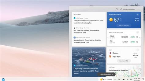 Windows 10 Gets Weather Widget In Taskbar