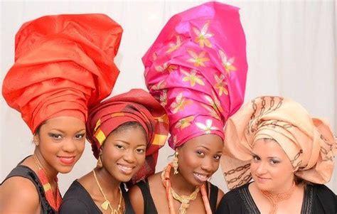 Nigerian Women Gele Styles African Head Wraps African Head Dress
