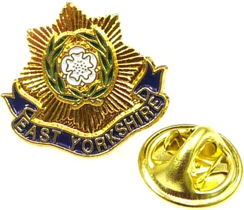 East Yorkshire Regiment Lapel Pin Badge Metalenamel Uk