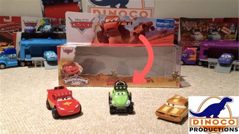 Disney Cars Radiator Springs 500 1 2 3 Pack Review Dinoco Productions Youtube