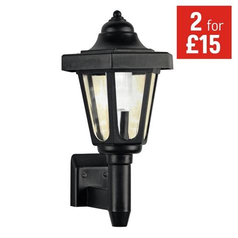 4.6 out of 5 stars. Buy HOME Black Solar Outdoor Wall Light at Argos.co.uk ...