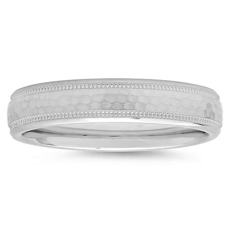We did not find results for: Hammered Sterling Silver Ladies' Comfort-Fit Milgrain ...
