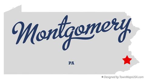 Map Of Montgomery Montgomery County Pa Pennsylvania
