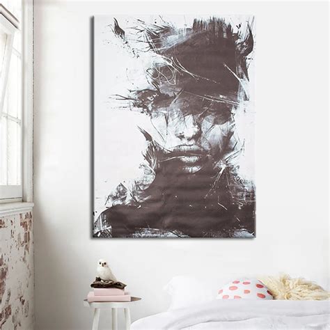 Modern Abstraction Portraits Of People Art Picture On Canvas Wall