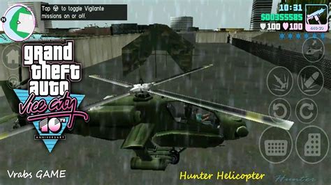 Gta Vice City Hunter Helicopter Location Youtube