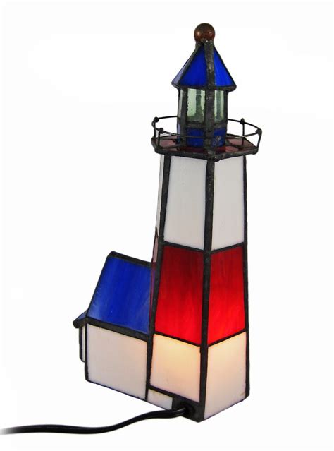 From bedroom lamps sets in a variety of styles, to finally, find vibrant accent lamps carved into the shape of roses, elephants and other critters to complete any look. Red, White and Blue Stained Glass Lighthouse Accent Lamp ...