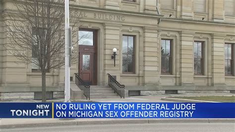 No Ruling Yet From Federal Judge On Michigan Sex Offender Registry