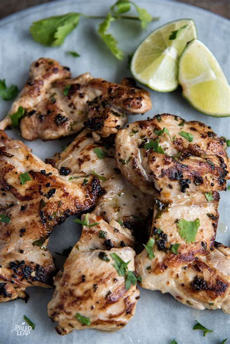Instructions place the lime zest and juice, cilantro, olive oil, honey, garlic, salt and pepper in a blender. Cilantro And Lime Chicken | Paleo Leap