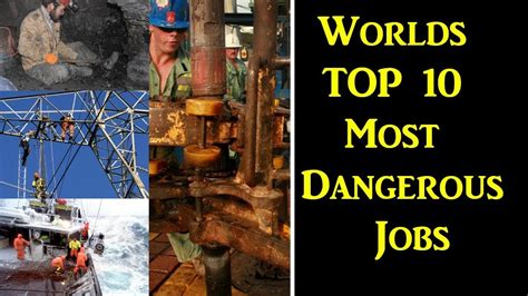 Worlds Top10 Most Dangerous Jobs Green Media Youtube