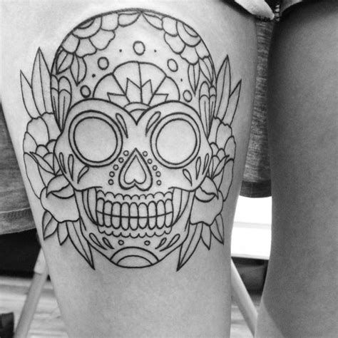 Girly Candy Skull Tattoos Tatto