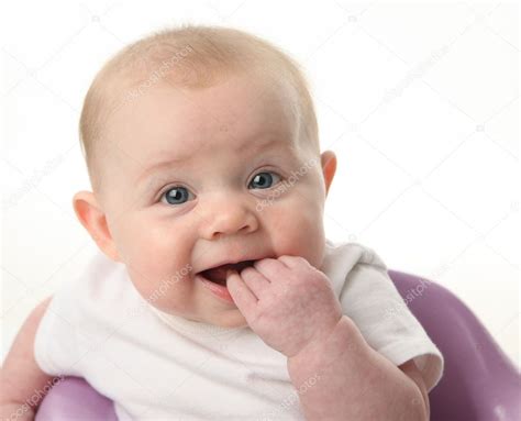 Baby Chewing Fingers — Stock Photo © Teraberb 4596381