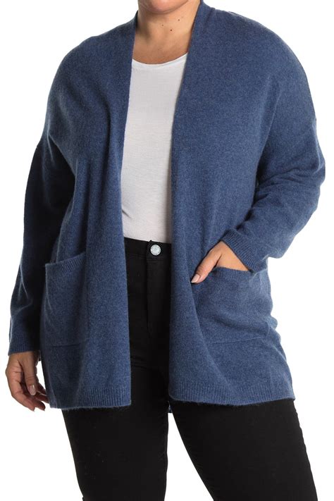 M Magaschoni Solid Pocketed Cashmere Cardigan Nordstrom Rack