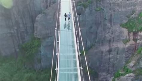 Watch Video Worlds Highest Glass Bottom Bridge Opens In China 600