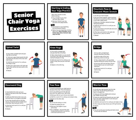 Chair Yoga Poses 10 Free Pdf Printables Printablee