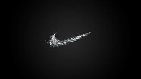 White Nike Logo In Black Background Hd Nike Wallpapers Hd Wallpapers