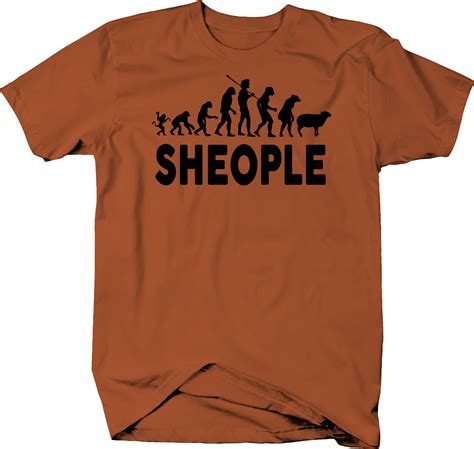 Sheople Sheeple Evolution Mindless Masses Color T Shirt T Shirts