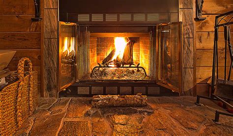 Warm Fireplace Reading Housebar