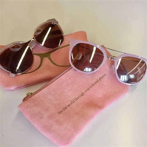 see the world through rose colored glasses rose colored glasses sunglasses fashion moda