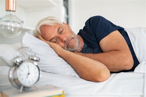 Senior Man Sleeping Stock Photo Image Of Elderly Senior 181062434