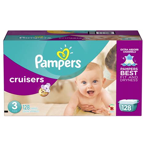 Buy Pampers Cruisers Disposable Diapers Size 3 128 Count Giant Online