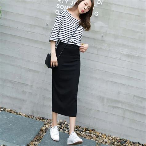 Buy 2016 Brand New Autumn Women Long Skirts Black