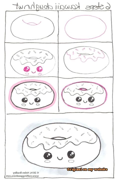 You can hold yourself accountable in a variety of ways. Kunst Zeichnungen - How to draw a Kawaii donut or should ...