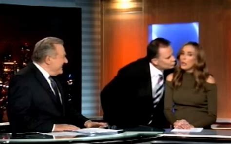 Watch 9 News Host Rekt When Bec Judd Rejects Awkward Kiss On Live Tv