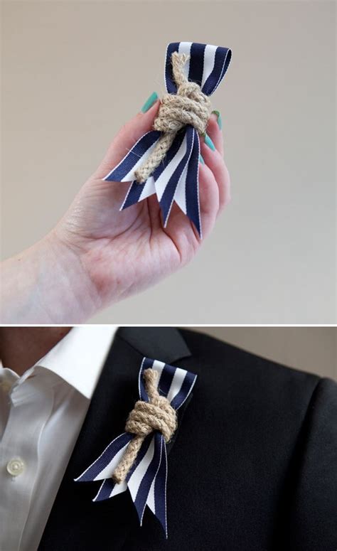 How To Make Diy Nautical Boutonnieres For Your Seaside Wedding