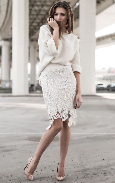20 elegant lace skirt ideas for this season styleoholic