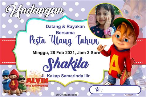 Download Desain Undangan Ulang Tahun Anak format CDR - DAPODIK CERIA