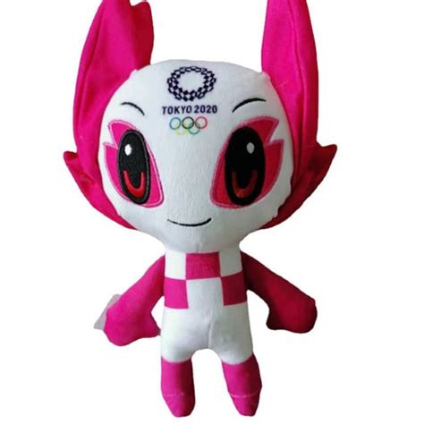 Tokyo 2020 Olympics Pink Someity Mascot Plush Toy Princess Dress World