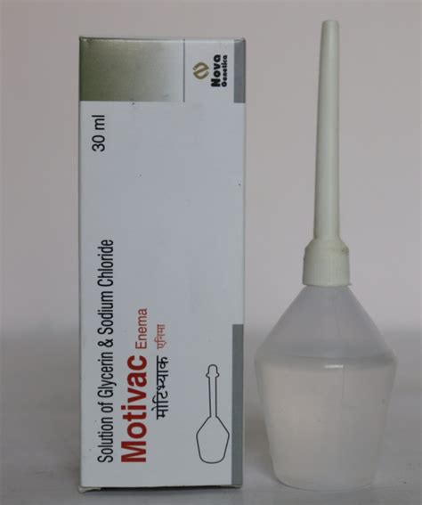 Motivac Enema 30ml Schedule Sodium Chloride Glycerin 1wv