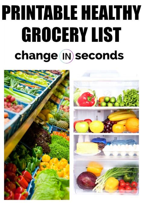 Best Clean Eating Grocery List For Beginners Download Pdf Clean Eating Grocery List Healthy